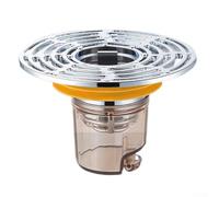 Grille de Douche Filtrante Siphonette Anti-Retour d'Odeurs(Silver 32-43) | Anti-odeurs pour efficace, matériau PVC et métal, installation simple, flux d'eau libre, frais