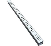 Grille de drainage de jardin en acier inoxydable durable - Canal de drainage de 5,1 cm de large for cour, ferme et terrasse(Silver,L 1m)
