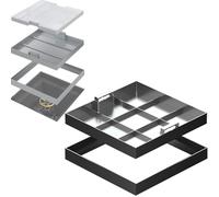 Grille de drainage d'extérieur 800 x 800 mm, 600 x 600 mm, 450 x 600 mm, 700 x 700 mm - Idéal pour les puisards, tailles polyvalentes pour une gestion efficace de l'eau et des solutions de drainage
