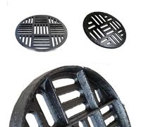 Grille De Drainage En Fonte Couvercle De Drain Extérieur Grille D'égout | 20 35 40 45cm Grille Caniveau Robuste Crépine De Drainage Ronde Pour Bassin De Captage(64x3cm/25.2x1.2in)