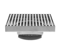 Grille de Drainage Extérieur en Acier Inoxydable 304, Évacuation Rapide | Conception à Barres Pleines, Grand Diamètre, Résistance aux Dommages, pour Cour, Pelouse, Terrasse et Entrée D’égout