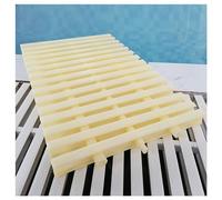 Grille de drainage pour piscine intérieure/extérieure, 6 bandes de recouvrement en plastique ABS, système de trop-plein d'eau efficace de 18 x 100 cm pour des solutions de drainage supérieures (4