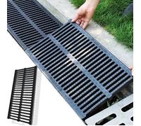 Grille de drainage - Résine - Noir - 50x30x20cm - Matériau composite