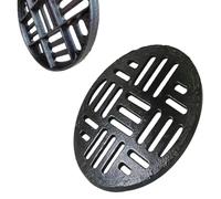 Grille De Drainage Rond D'extérieur Grille D'égout De Rechange 35 40 55cm | Couvercle de Drainage En Fonte Grille Caniveau Robuste aux Sols en Béton Jardin Allée Garage(70x70x3cm-27.5x27.5x1.2in)
