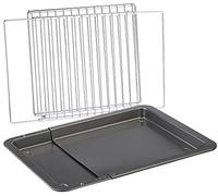 Rosenstein & Söhne Grille de four et plaque de cuisson universelles extensibles