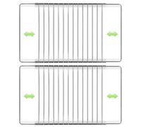 Grille de four-gril, lot de 2, extensible de 37 à 65 cm, largeur 31 cm