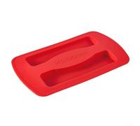 Grille de four grille-pain avec housse de protection en silicone, adaptée pour les fonctions de cuisson telles que la cuisson, le grillage et le gril avec avantages d'entretien des appareils (rouge (1