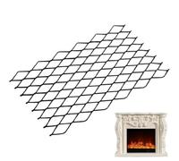 Grille de Foyer, Lourde Résistante à la Chaleur, Support à Bûches avec Écran Grillagé, Utilisation Intérieure et Extérieure Maison Salon Chambre à Coucher