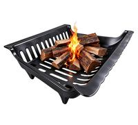 Grille de foyer, support pour bois de chauffage, en fonte, pour intérieur et extérieur