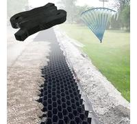 Grille de gravier de qualité supérieure de 1,5 x 10,1 m - Grilles de stabilisation d'allée de 10,2 cm pour l'aménagement paysager, les parkings, le jardin et la cour - Grille au sol pour une stabilité