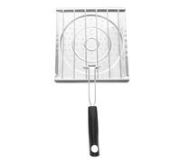 Grille de gril avec poignée pliable, argent 2 en 1, plateau à griller for pain, poisson, viande, parfait for la cuisson sur cuisinière Camping pour Maison Cuisine Barbecue
