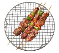 Grille de gril - Grille de gril ronde en acier inoxydable, outils refroidissement résistants à la chaleur 7, 9 pouces avec pieds support pour la cuisson, la cuisson à la vapeur et les grillad