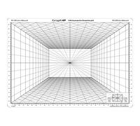 Graph'it - Grille de Perspective Souple - Outil de Dessin pour Etudiant et Professionnel - Modèle à Perspective Frontale - Multi-Usage - Format A4