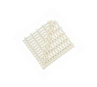 Grille De Piscine D'épissure Couleur D'os, Couverture Drain Plancher en Plastique, Débordement Drainage for Piscines(25cm/2piece)