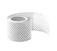 Grille de protection contre les oiseaux 150mm x 5m Blanc | Bande d'égout perforée en PVC pour toiture et façade, barrière anti-pigeons résistante aux intempéries, pose facile
