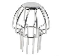 Grille de protection de gouttière en acier inoxydable 304 pour la prévention des feuilles et un drainage rapide sur les canalisations du sol du toit avec tube argenté de 75 mm (50 tubes)