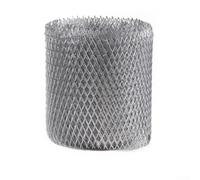 Grille de protection de gouttière en aluminium résistant à la rouille conçue pour les systèmes de drainage de toit pour éviter les obstructions et facile à installer, gris (12,7 cm x 600 cm)