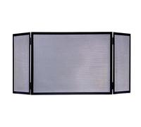 Grille de Protection Pare-feu pour cheminée en Fer forgé couleur Noir - Hauteur 80 x Longueur 102 x Largeur 30 cm