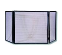 Grille de Protection pour cheminée, Grille Pare-feu modèle 3 Corps en Fer forgé Coloris Noir - Hauteur 64 x Longueur 66 x Largeur 32 cm