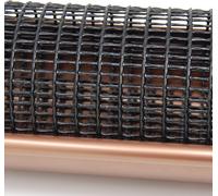 Grille de protection pour gouttière, 1 mètre x 5 pièces, noire