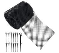 Grille de protection pour tombe de drainage - Filet anti-blocage pour montage rapide - Filet de protection en maille filet comme piège à feuilles - Pour jardin, cour, chemin, terrasse, balcon, pelouse