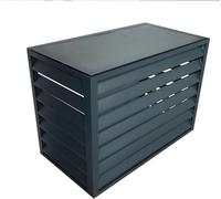 Grille de protection pour unités extérieures de climatiseur, cache-tuyau pour climatiseur split, couvercles de climatiseur robustes en aluminium antivol, cache-condenseur pour climatiseur split, grill