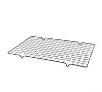 Grille de refroidissement à pain en acier inoxydable avec grille en maille anti-goutte, passe au four, pour rôtir et cuire avec construction facile à nettoyer (A)