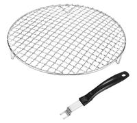 Grille de refroidissement ronde - Ø 26,5 cm - Inox - Lot de 2 avec pince