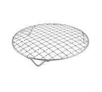 Grille de refroidissement ronde en acier inoxydable 201, grille de cuisson, grille de four à bord lisse (24 cm)