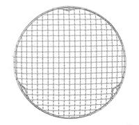 Grille de refroidissement ronde en acier inoxydable avec 3 pieds pour tartes, gâteaux, biscuits, pizza, barbecue, séchage à la vapeur, égouttement de l'eau, ustensiles de cuisine, argenté (28 cm)
