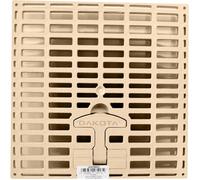 Grille de regard d'évacuation des eaux pluviales - 28x28 cm - Pour regard 30x30 cm - Sable - Polypropylène renforcé