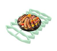 Grille de repos antiadhésive pour steak | Grille de refroidissement polyvalente pour viande | Grille compacte résistante à la chaleur pour fours et cuiseurs vapeur | Parfait pour obtenir des steaks