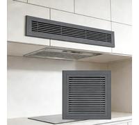 Grille de retour d'air de 45,7 x 111,8 cm - Housse d'évent en acier pour mur latéral et plafond, grille de retour facile à installer avec grille de filtre pour entrée d'air froid, finition grise
