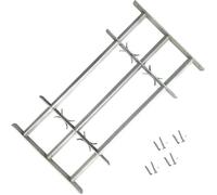 vidaXL Grille de Défense à 3 Traverses pour Fenêtre de 1000-1500 mm Sécurité