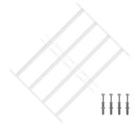 Grille de sécurité pour fenêtres avec 4 barres croisées 3 pcs