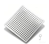 Grille de Siphon de Sol, crépine carrée pour évier avec Petit Crochet