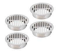 Grille de Sol Ronde, Grille en Acier Inoxydable pour Balcon, 160mm 4Pack | drainage rapide, prévention du colmatage, résistant à la rouille, acier inoxydable