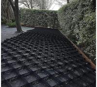 Grille de stabilisation en polyéthylène pour gravi Grille de gravier de mur de soutènement de jardin, trous de panneaux de base de pavé en nid d'abeille, 2-10 m x 6 m(4m x 6m (13FT x 19.5FT))