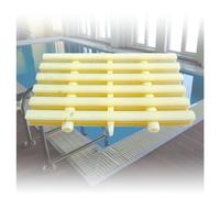 Grille de trop-Plein en Plastique ABS Durable pour Piscine et terrasse - Lot de 4, 25 x 100 cm, pour Une Utilisation intérieure et extérieure. Solution de Drainage Essentielle pour piscines