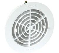 Grille de ventilation à encastrer aération intérieur à fermeture PVC D 125mm blanc - NICOLL - 1FATM125 Blanc G