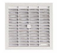 Grille de ventilation à visser ou à coller, avec moustiquaire, 131x131, 100cm2 - B114 NICOLL