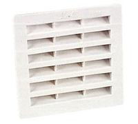 Grille de ventilation à visser ou à coller, avec moustiquaire, 178x178, 200cm2 - B214 NICOLL