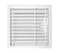 Grille de ventilation de voûte avec large cadre de montage - CB-tec blanc, 49 x 49 cm