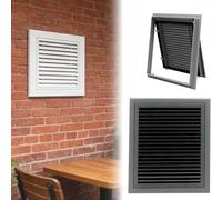 Grille de Ventilation décorative en Acier pour Mur et Plafond, avec Lame Fixe pour Une Circulation d'air optimale, 20 x 28 po, intégration au système CVC (Gris)