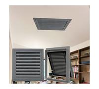 Grille de Ventilation élégante en Aluminium Gris, 56 x 76 cm, pour Mur et Plafond, avec Porte Amovible pour Prise d'air Froid. Grille de Ventilation Durable et Moderne.