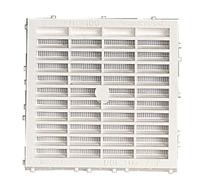Grille de ventilation extérieure à sceller, avec moustiquaire, 144x144, 100cm2 - M114 NICOLL