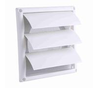 Grille de ventilation garage ASA plastique, taille du conduit de ventilation porte blanche salle de bain toilette alimentation air échappement air rond moustiquaire cuisine grille de ventilation
