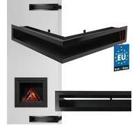 Grille de Ventilation pour Cheminée - KOTARBAU - 50x50 cm - Acier - Noir - Revêtement poudre résistant
