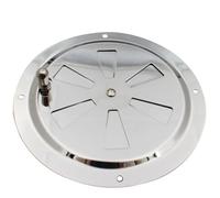 Grille de Ventilation Rond, Ouverture d'aération réglable Évent d'Aération en Acier Inox Entrée et évacuation d'air Onglet
