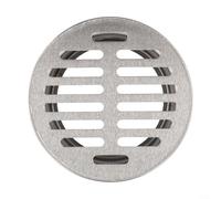Grille de vidange de sol en acier inoxydable pour toit extérieur et balcon Design anti-blocage avec grande capacité de drainage pour tuyau en PVC argenté 50 mm Tube de 90 mm